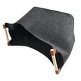 thumbnail image 4 of Felt Firewood Basket with Wooden Handles, Foldable & Multifunctional, Protects, 4 of 9
