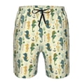 thumbnail image 4 of Kdxio Seahorse Pattern Mens Casual Shorts - Drawstring Summer Beach Sports Shorts for Men, 4 of 9