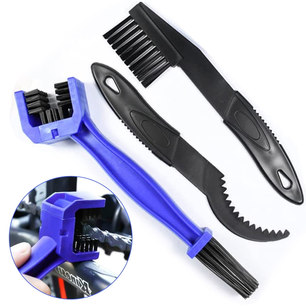 3PCS Cycling Bike Bicycle Chain Wheel Wash Cleaner Tool Brushes Scrubber Set New 