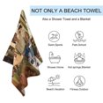 thumbnail image 3 of Outer Banks Pattern Beach Towel Microfiber Soft Absorbent Quick-Dry Bath Towel 130x80cm for Bathroom Shower Guests Pool Swimming Camp Holiday Gym for Kid Adult, 3 of 8