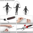 thumbnail image 4 of Skipping Rope, Speed Rope Skipping Rope Adults With Good Quality Ball Bearings, Adjustable Length, Jump Rope With Ball Bearings, Non-Slip Handles, Jumping Rope For Fitness And Training, 4 of 6