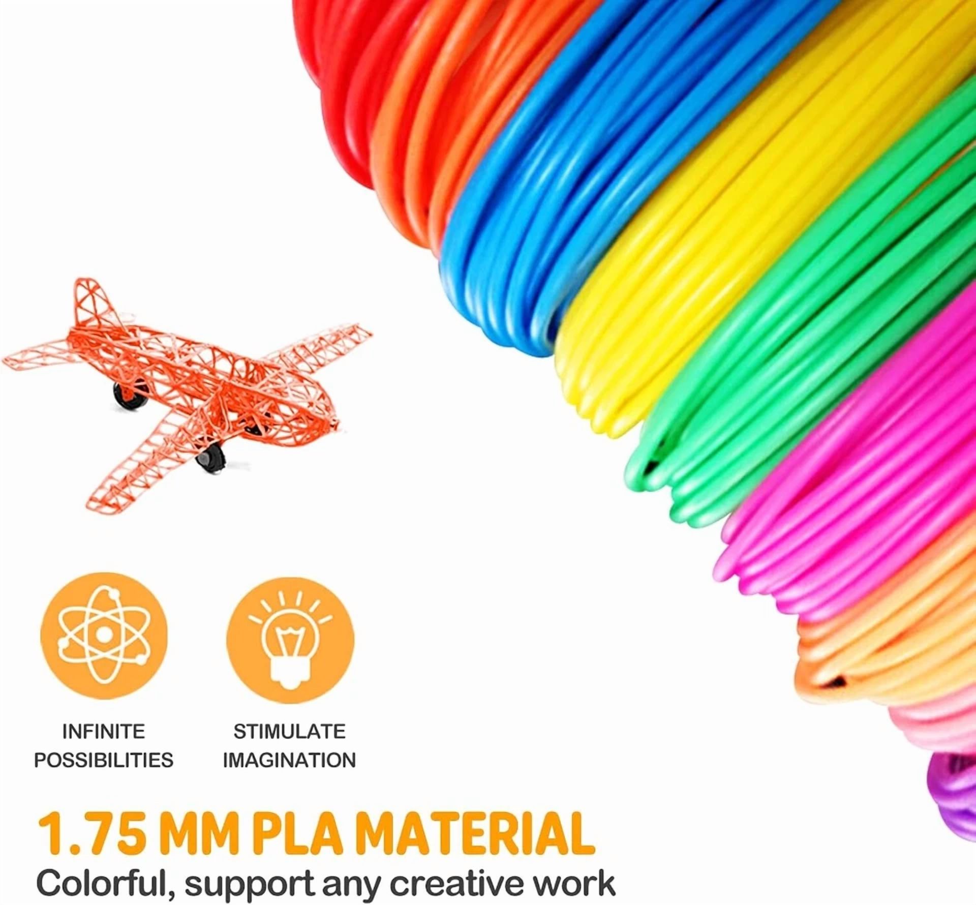 BUTTERFLY- 3D Pen Filament Refills 15 Colors, 16 Ft Per Color Total 240 Ft, 1.75 Mm Filamen