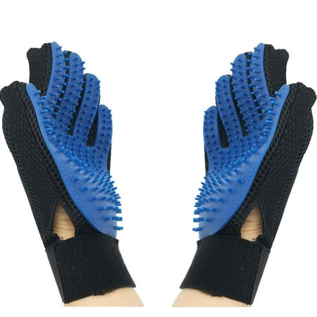 2-Pack Cleaning Brush Magic Gloves Pet Dog Cat Massage Hair Removal Grooming (Best In Show Mobile Dog Grooming)