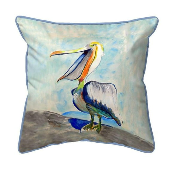 Betsy Drake Interiors Talking Pelican - Female Extra Large Zippered Pillow 22x22