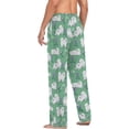 thumbnail image 5 of FREEAMG Cute Samoyed Dogs Floral Grass Men's Pajama Pants Sleepwear Lounge Pajama Bottoms, 5 of 6