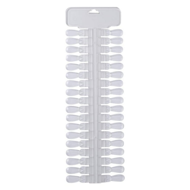 36pcs Puntas Uñas Falsas Extraíbles La Tarjeta Color NAPLE PANTALLA (transparente)