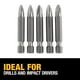 thumbnail image 4 of Juego de destornilladores DEWALT DW2115 #2 Phillips, paquete de 5, 4 of 6