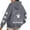 Dark Gray, variant on Arlun Funny Graphic Hoodies for Women Oversized Long Sleeve Letter Printed Drawstring Hooded Sweatshirts Fashion Soft Comfortable Loungewear Streetwear Pullover Tops White2 XL