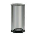 thumbnail image 3 of 8 Gallon / 30 Liter Brushed Stainless Steel Silver Color Step on Trash Can, 3 of 5