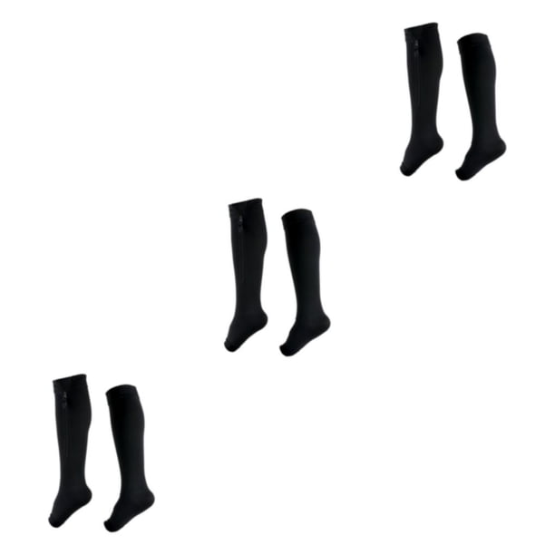 Seitruly Medias de compresión graduadas para hombre de alta compresibilidad para una recuperación óptima Poliuretano seguro y negro graduado Type1 NO1