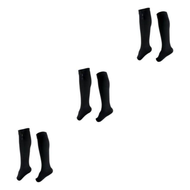 Seitruly Medias de compresión graduadas para hombre de alta compresibilidad para una recuperación óptima Poliuretano seguro y negro graduado Type1 NO1