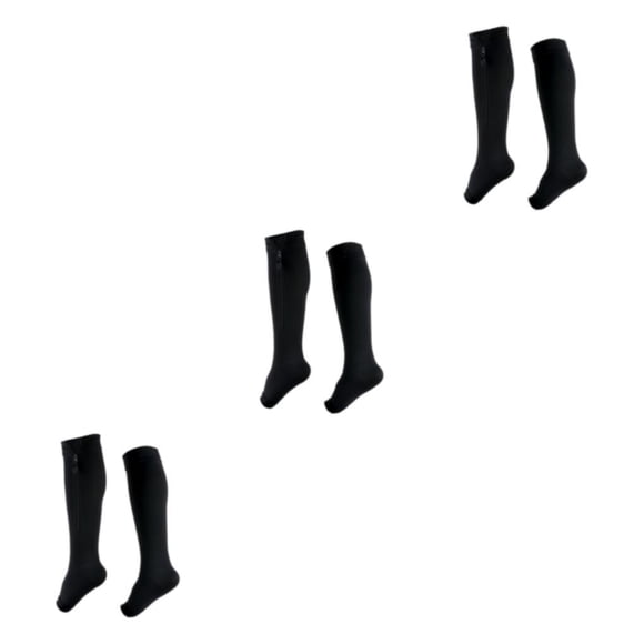 Seitruly Medias de compresión graduadas para hombre de alta compresibilidad para una recuperación óptima Poliuretano seguro y negro graduado Type1 NO1