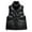 Black, variant on Shadoumai Puffer Vest Womens Metallic Shiny Baggy Winter Quilted Vests, Windproof Sleeveless Puffer Jacket Warm Padded Down Outerwear