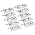 thumbnail image 1 of Unique Bargains Spring Loaded Latch Pin, 10 Pack 1.97' - 304 Stainless Steel Spring Latch, Left-Handed without Hole (Silver), 1 of 5