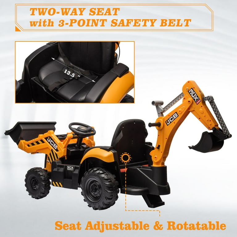 Electric jcb digger ride on sale