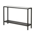 thumbnail image 4 of Henn&Hart 46" Blackened Bronze Metal/Glass Console Table, 4 of 8