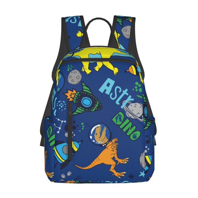 Fotbe Dinosaur In Space Mochila Ligera para Hombres y Mujeres - Duradera y Resistente al Agua, Ideal para Escuela, Trabajo, Viajes y Uso Diario