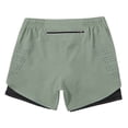 thumbnail image 4 of CAIVO Women Workout Two Layer Lined Athletic Shorts Breathable Loose Fit Training Bottoms For Running Basketball Gym And Casual Wear Versatile Summer Outdoor Work Solid Color Bottoms, 4 of 5