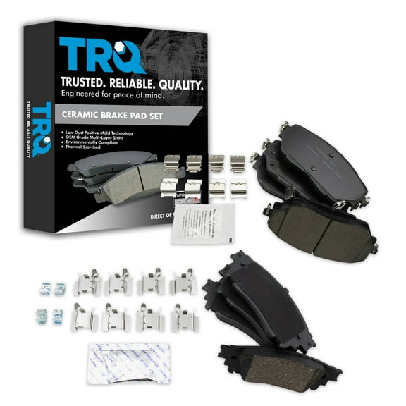 TRQ Ceramic Brake Pads Fits 2018-2020 Toyota C-HR BFA20329