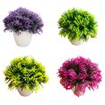 thumbnail image 1 of VONKY Fake Potting Solid Color Decorative Simulation Portable Office Garden Wedding Party Artificial Plant Flower Ornament Red, 1 of 6