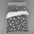 thumbnail image 2 of Ambesonne Black and White Bedding Set 3 Pcs, Paisley Art, Twin XL, Black White, 2 of 3