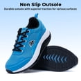 thumbnail image 4 of NRNHI Men's Walking Shoes with Arch Support Plantar Fasciitis Sneakers Tennis Shoes for Fitness Workout Blue Size 10.5, 4 of 5