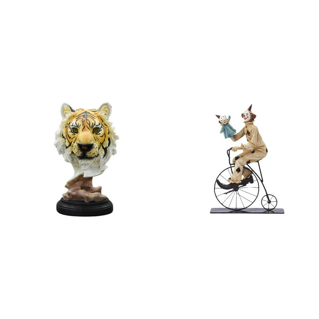 Escultura de cabeza de tigre, figura de animal, artesanía moderna, estatua para entrada, sala de estar, estantería, mesa, pasillo, centro