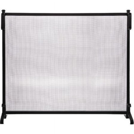 Dagan AHS100 Wrought Iron Panel Screen, Black