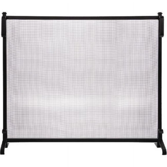 Dagan AHS100 Wrought Iron Panel Screen, Black
