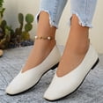 thumbnail image 5 of IEMIEMIEM Women's Ballet Flats Comfortable Shoes Pointed Toe Slip On Work Loafers Business Casual Dress Shoes Nude Flat Beige 6.5 Wide, 5 of 5
