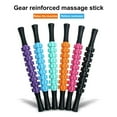 thumbnail image 5 of Sioweci Gear Massage Roller Stick Deep Tissue Relaxation Fitness Muscle Sore Relief Physical Therapy Fascia Roller Massager Shaft Plastic Rolling Pin Black Size A, 5 of 13