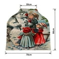 thumbnail image 2 of PKQWTM Children Building Snowman Merry Christmas Nursing Cover Baby Breastfeeding Infant Feeding Cover Baby Car Seat Cover, 2 of 2
