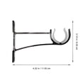 thumbnail image 2 of 1 set Rod Rod Supports Cortina Roman Holders Soportes de base de barras, 2 of 7
