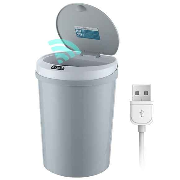 Mistaha 12L/3.2Gal Touch-free Trash Cans Knock Trash Cans Automatic Garbage Can Infrared Motion Sensor with