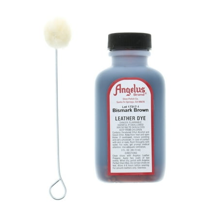UPC: 0086366500910 | Angelus® Leather Dye 3 oz. Bismark Brown