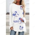 thumbnail image 1 of Disney Mickey Mouse Printed T-Shirt Retro Hippie Elegant Long Sleeve T Shirts Korean Fashion Tee Shirt Woman Print Tops PresentXL Gao Jinjia LED, 1 of 2