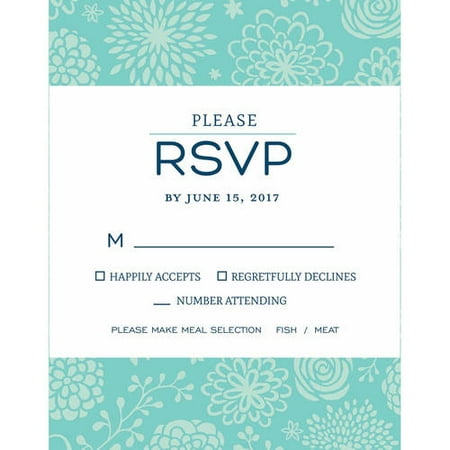 Simply Floral Standard RSVP