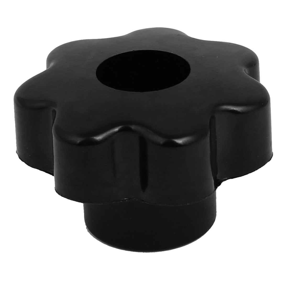 M10 Female Thread Black Plastic Star Shaped Head Clamping Nuts Knob