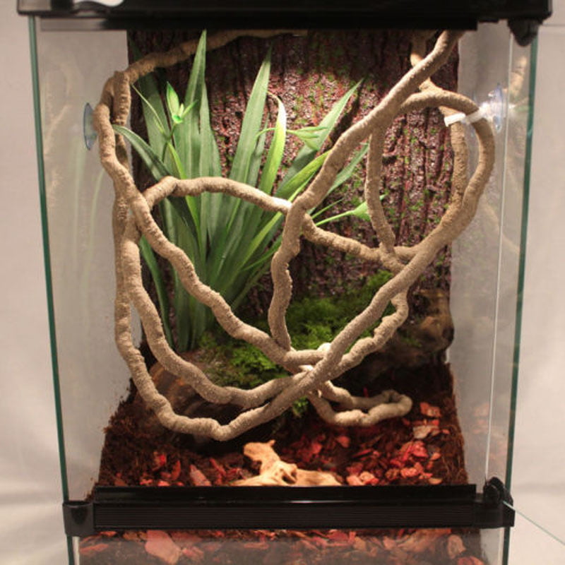 Frogs Jungle Vines Flexible Pet Habitat Decor for Lizards Snakes and Other Rep 