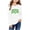 White, variant on Girls St. Patrick's Day Casual Sweatshirt Long Sleeve Shirts Cute Clover Shamrock Pullover Tops