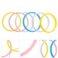 thumbnail image 6 of 12pcs Fashion Plastic Bangle Bracelets Candy Color Bracelet for Women Children (Mixed Color), 6 of 8