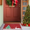 thumbnail image 2 of Red Snowman Printed Door Mat, Indoor Washable Non-Slip Area Rug Durable Doormat, 2 of 8