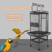 TIMMIS Animal 61'' Large Bird Cage Large Play Top Parrot Cage Pet Supplies Removable Part