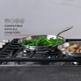 thumbnail image 4 of Lagostina Forte 3 Ply Clad 2-Pack Skillet Set (26cm/ 10 in and 30cm/ 12 in), 18/10 Stainless Steel Interior, Induction Ready, Dishwasher and Oven Safe., 4 of 9