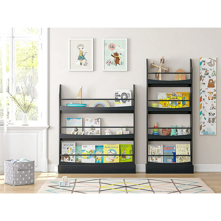 Homcom 75.5h Bookcase 6 Shelf S-shaped Bookshelf Wooden Storage Display  Stand Shelf Organizer Free Standing Oak : Target