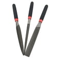 thumbnail image 1 of Small Steel Files Needle File Flat File for Stone Glass Metal Carving Craft Needle Filing Woodworking Hand File Tool,1 x Circular file 1 x Half round file 1 x Flat file, 1 of 6