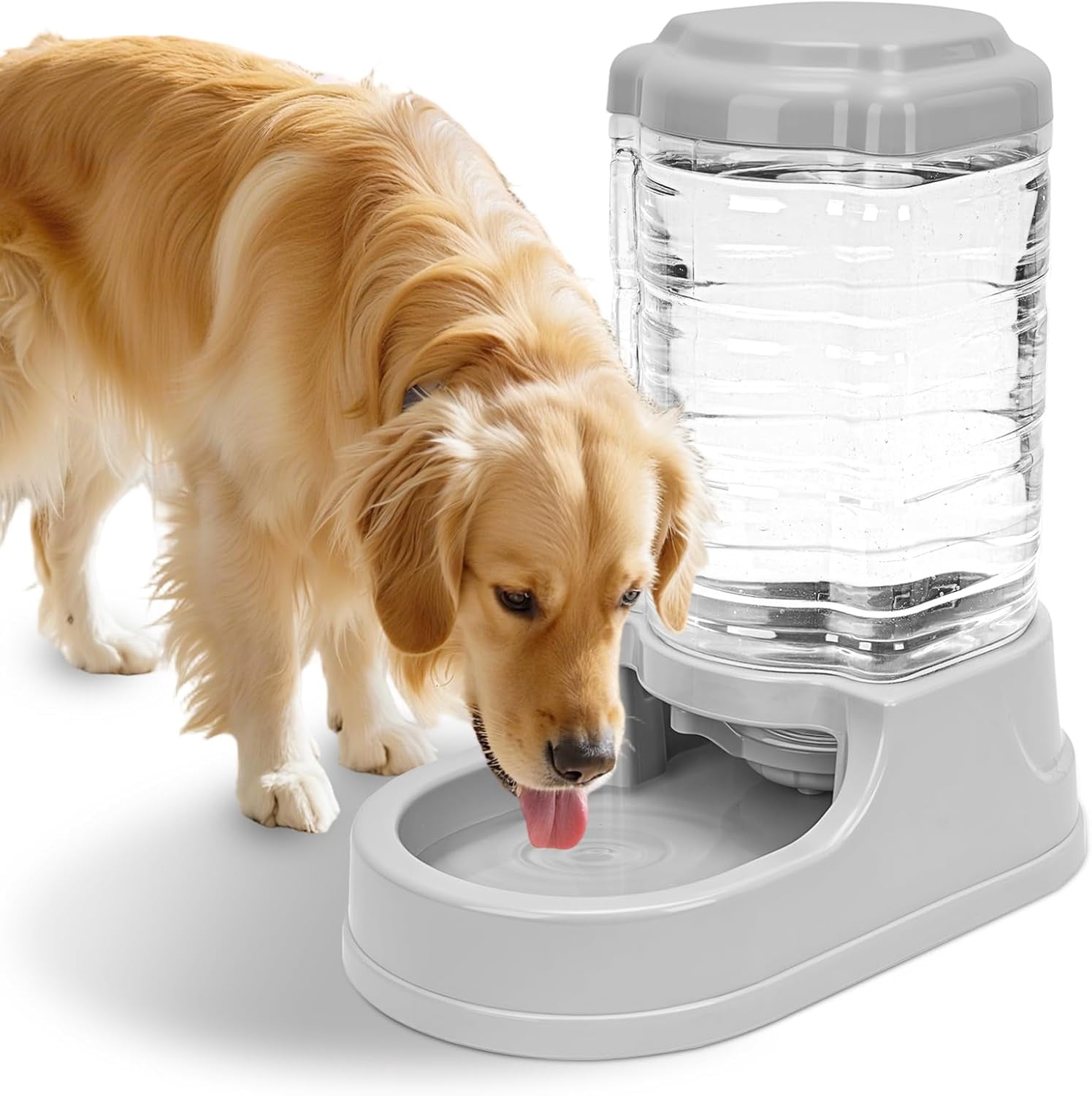 9.5L Gravity Large Dog Feeder, Automatic Dog Food Dispenser, Suitable for Indoor/Outdoor