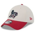 thumbnail image 3 of Men's New Era  Khaki/Red Oakland Athletics 2024 Fourth of July 39THIRTY Flex Hat, 3 of 6