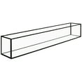 thumbnail image 3 of Koyal Wholesale Long Glass Candle Holder Centerpiece Box, Black 24 x 4 x 4 Inches, Centerpiece Tray Décor, 3 of 5