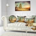 thumbnail image 3 of Designart Retro Style Autumn in Mountains - Landscape Photo Throw Pillow - 12x20, 3 of 5
